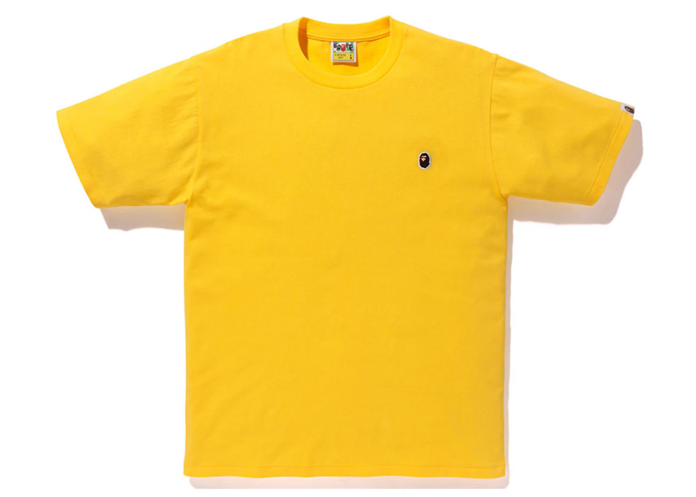 BAPE Ape Head One Point Tee Yellow