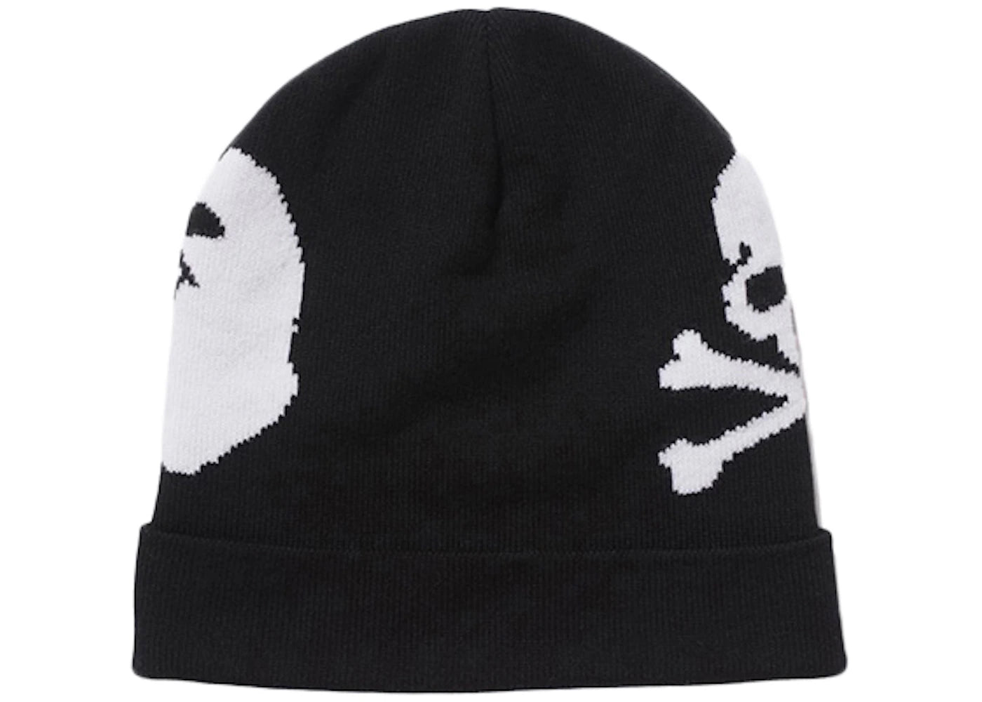BAPE X Mastermind Japan Apehead Skull Beanie Black