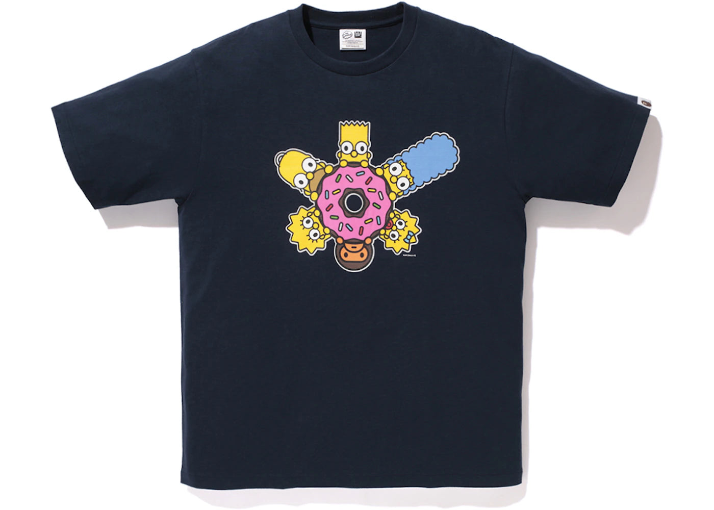 BAPE X The Simpsons Baby Milo Donut Tee Navy