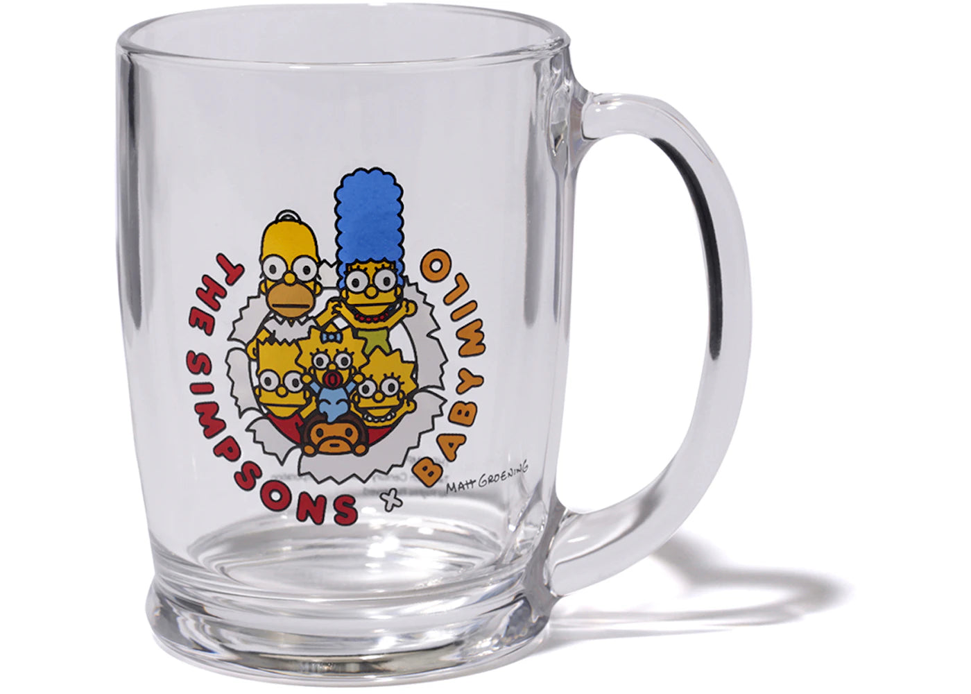 BAPE X The Simpsons Baby Milo Glass Mug Clear