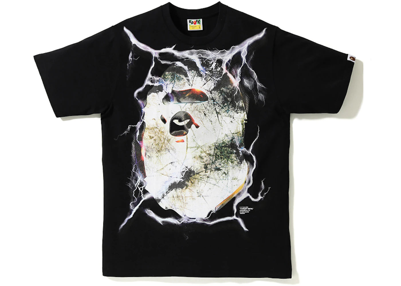 BAPE Bapeavy Metal Tee Black