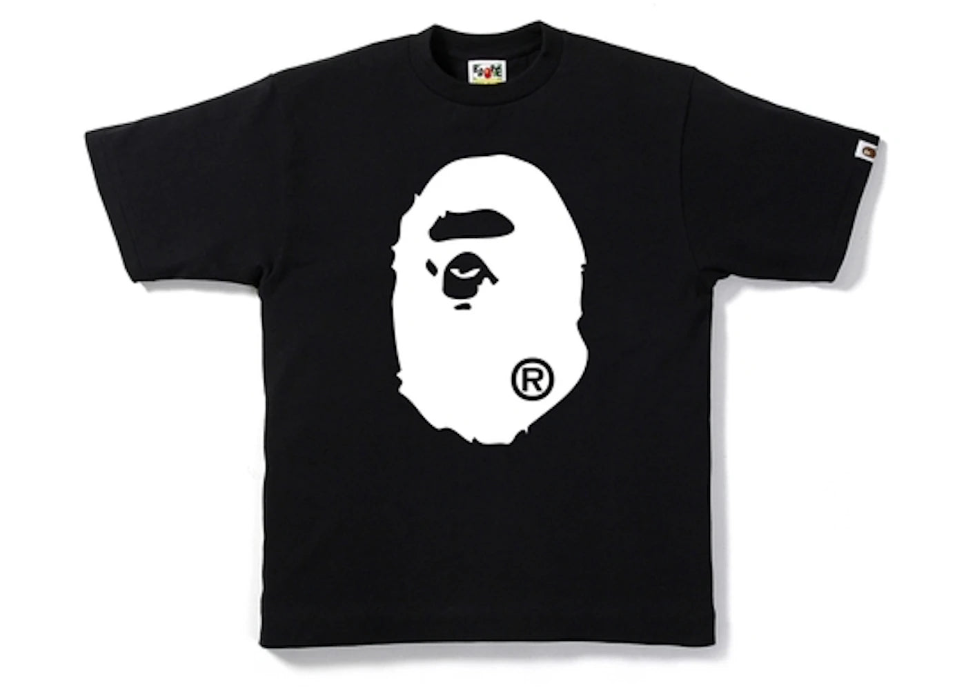 BAPE Bicolor Big Ape Head Tee Black/White