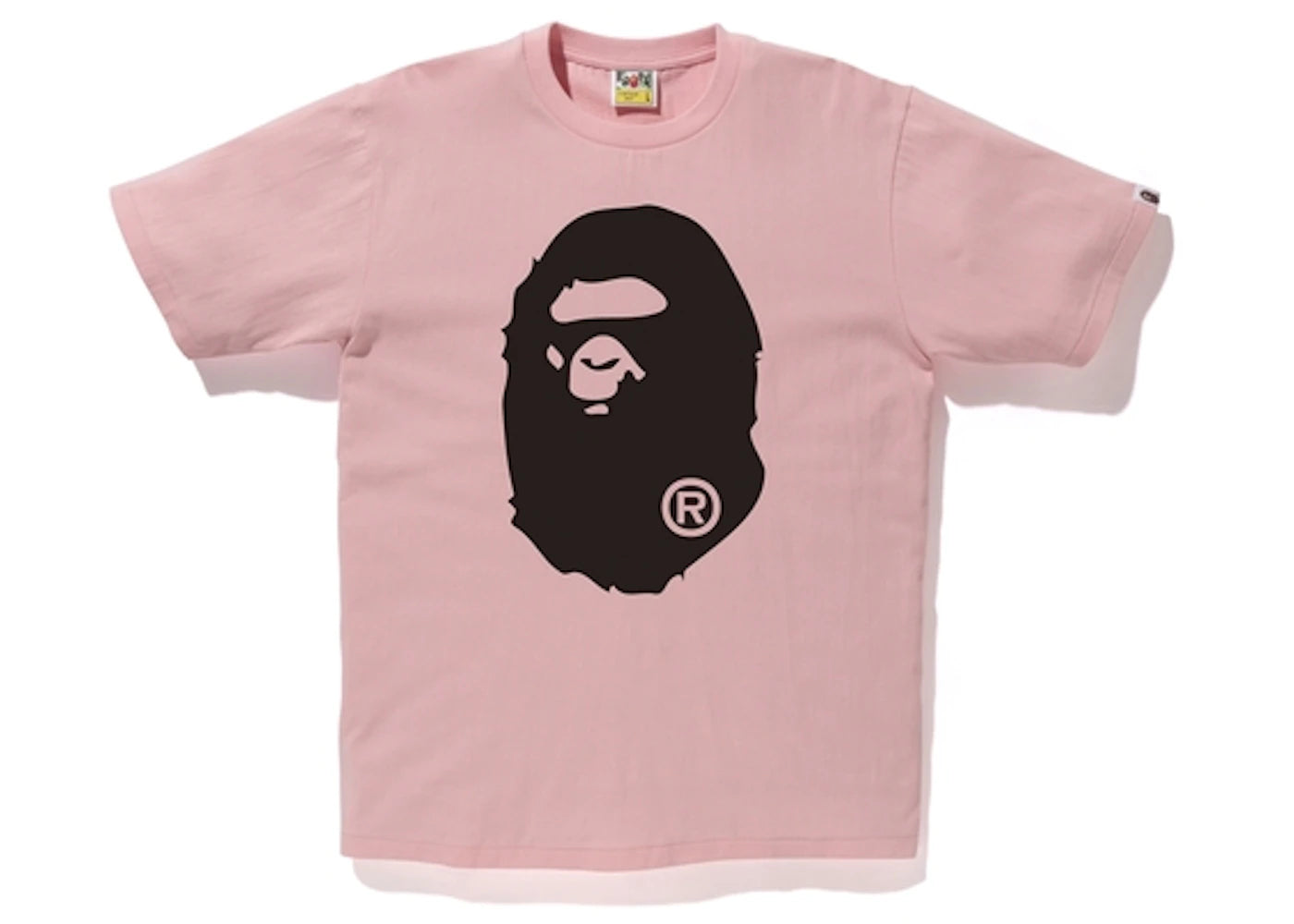 BAPE Bicolor Big Ape Head Tee Pink/Black