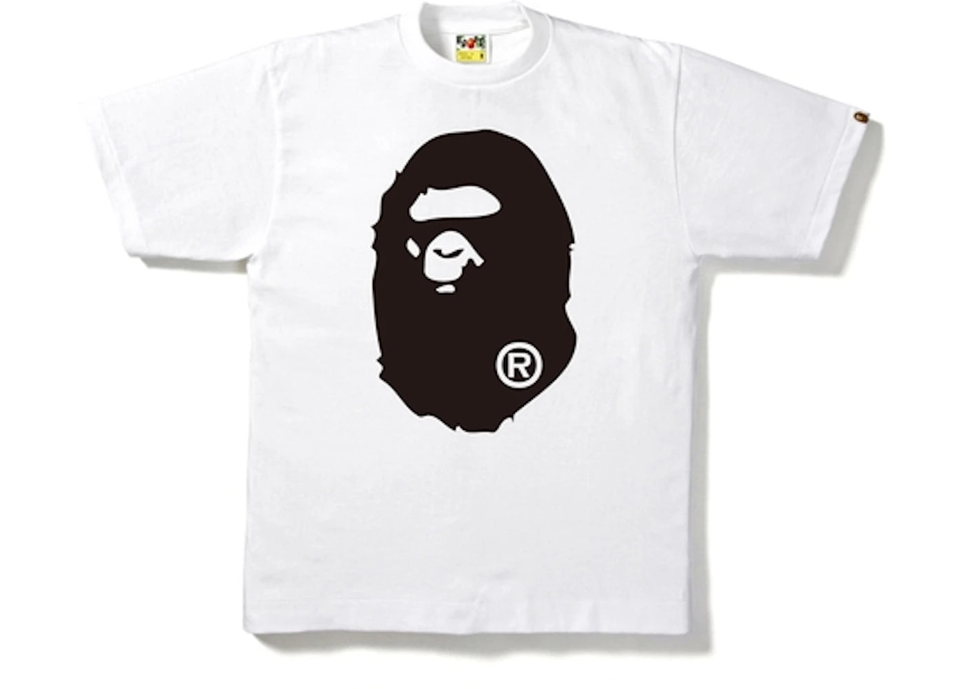 BAPE Bicolor Big Ape Head Tee White/Black