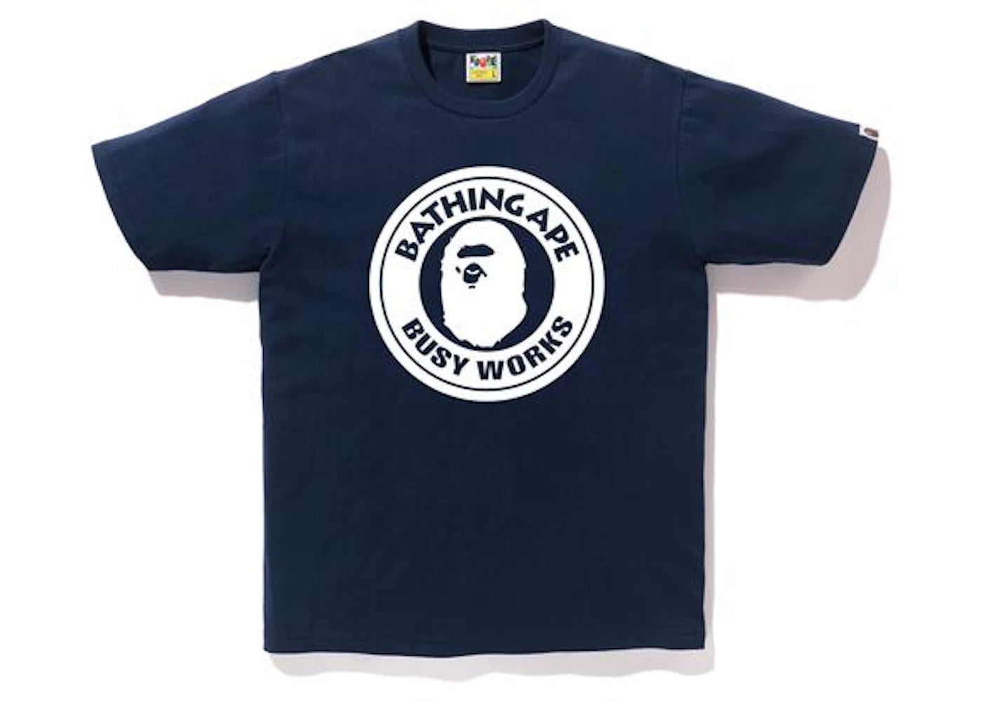 BAPE Bicolor Busyworks Tee Navy