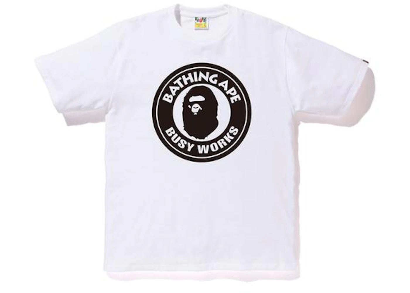 BAPE Bicolor Busyworks Tee White