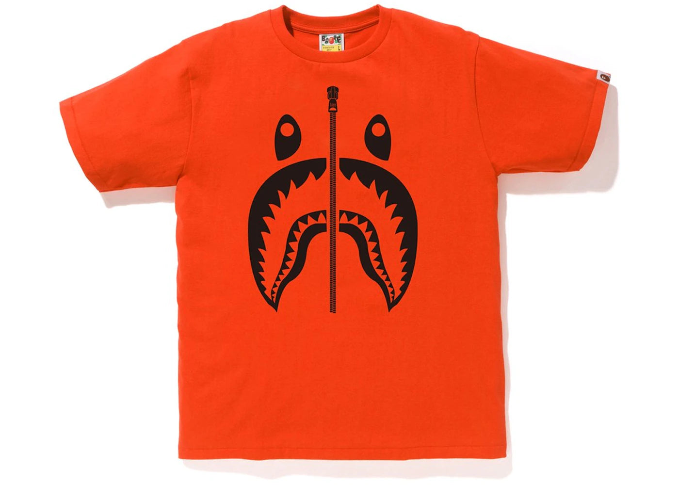 BAPE Bicolor Shark Tee Orange/Black