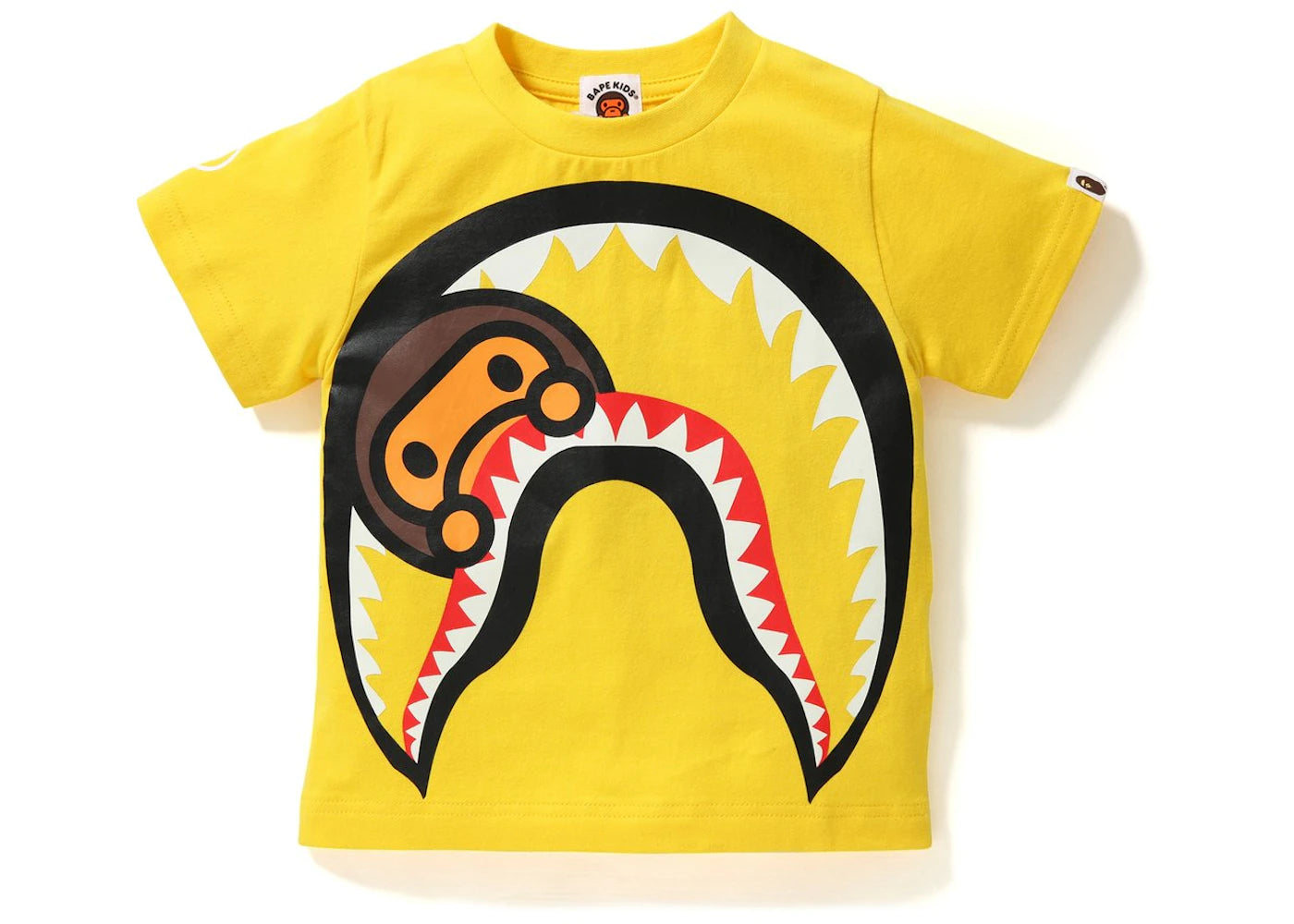 BAPE Big Milo Shark Glow in the Dark Tee Tee (Kids) Yellow