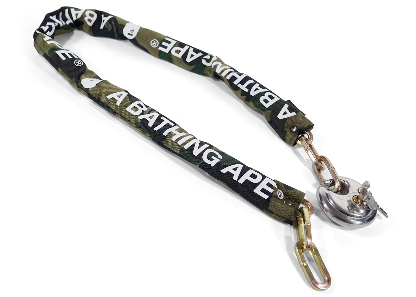 BAPE 1st Camo BMX Chain Lock Lock Green