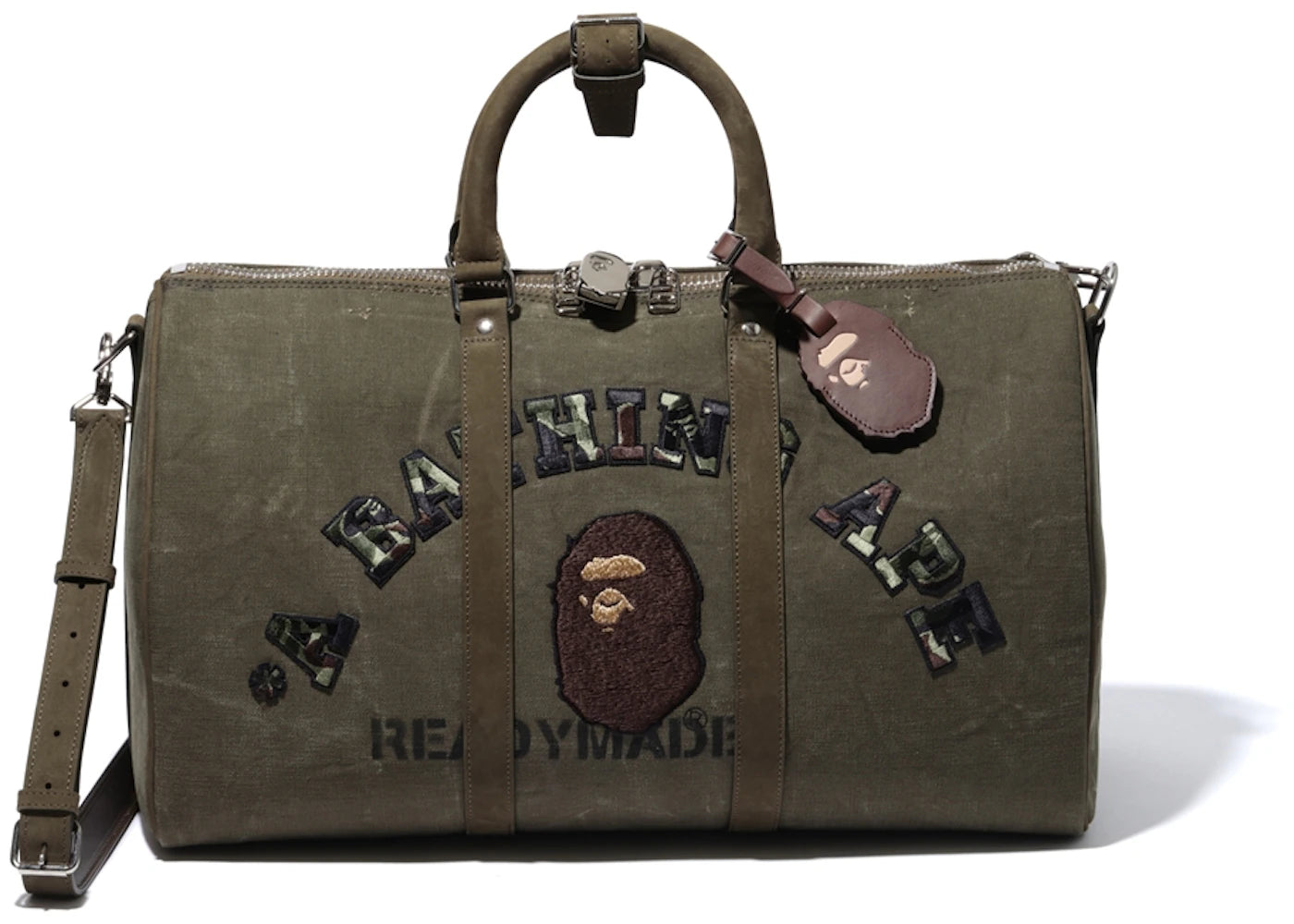 BAPE X Readymade Boston Bag Olive