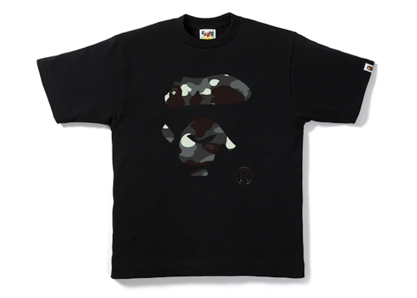 BAPE City Camo Ape Face Tee Black/Camo