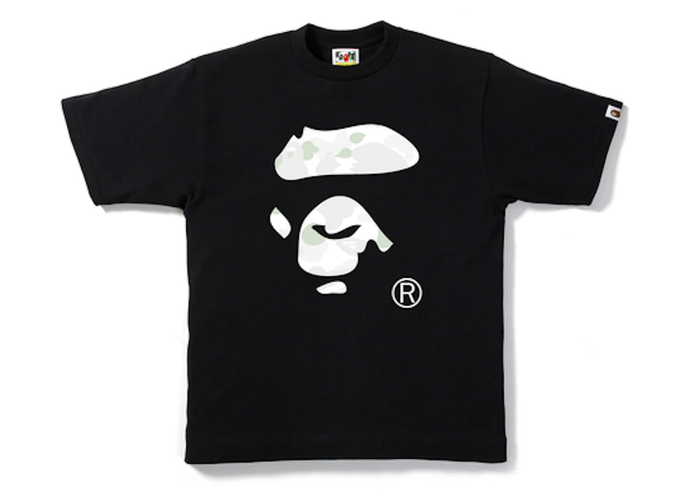 BAPE City Camo Ape Face Tee Black/White