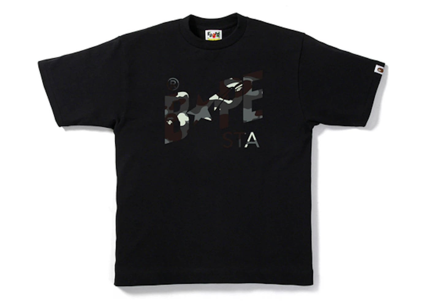 BAPE City Camo Bapesta Tee Black/Camo