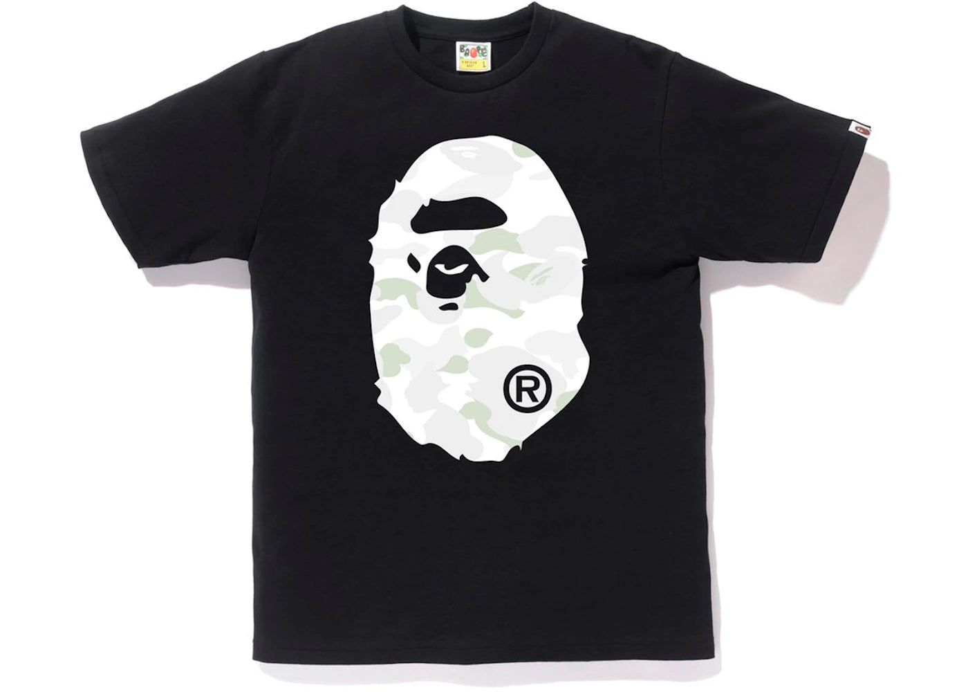 BAPE City Camo Big Ape Head Tee Black/White