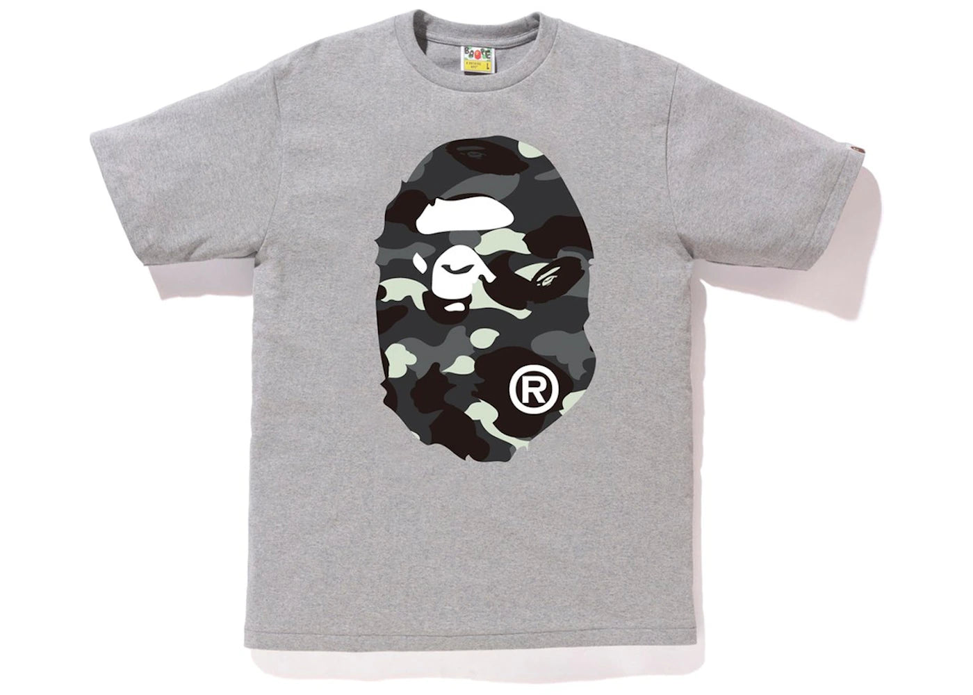 BAPE City Camo Big Ape Head Tee Grey/Black