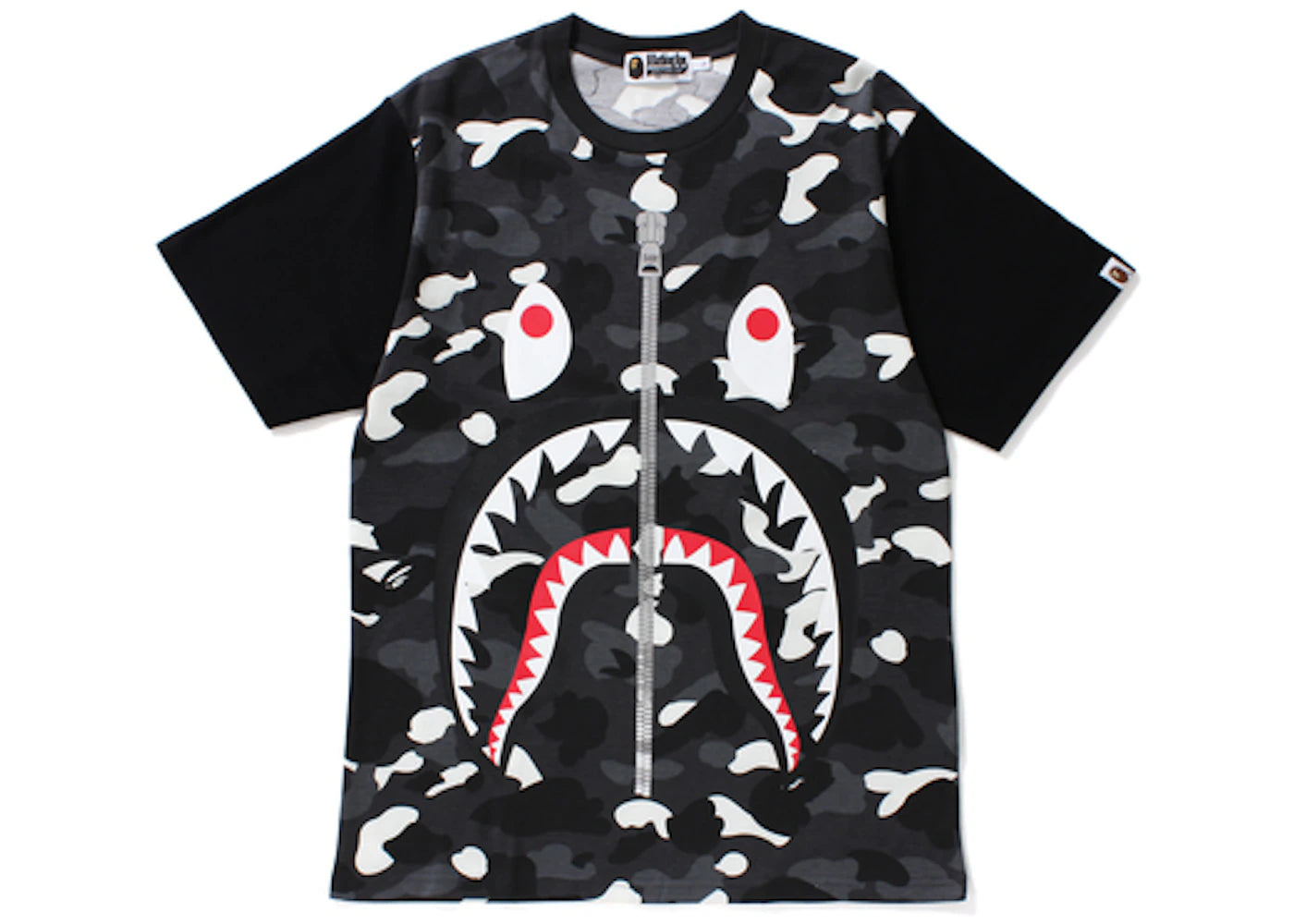 BAPE City Camo Big Shark Tee Black