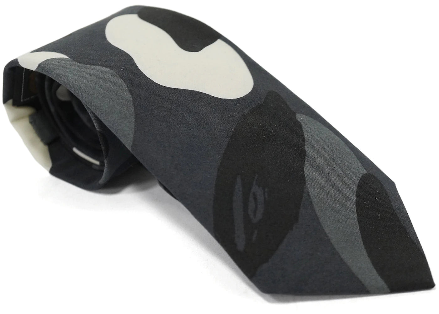 BAPE City Camo Glow In the Dark Silk Necktie Black/Glow