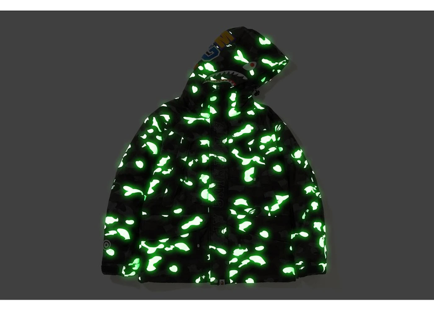 BAPE City Camo Shark Snowboard Down Jacket Black