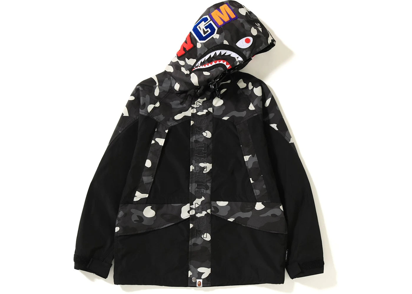 BAPE City Camo Shark Snowboard Jacket Black