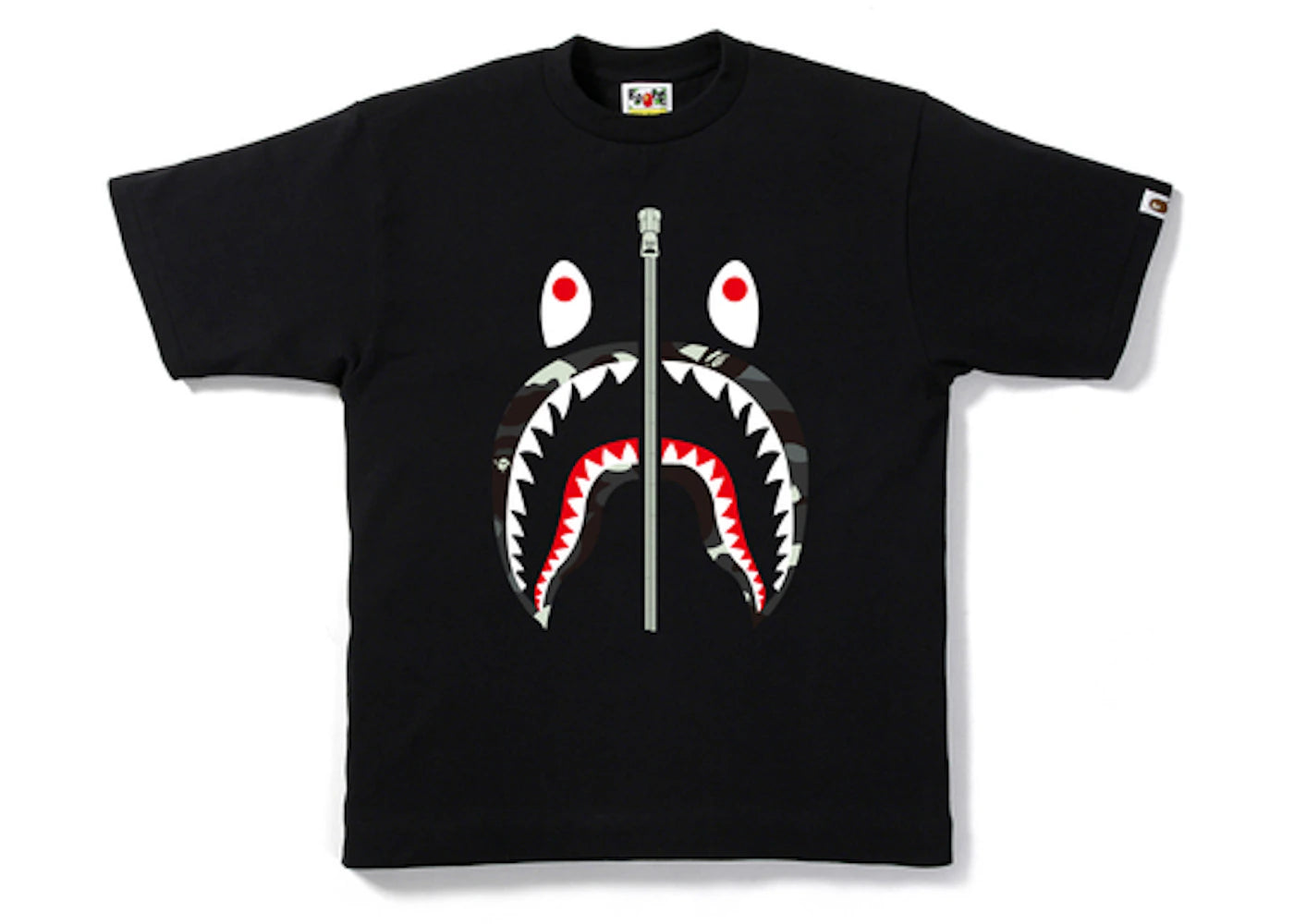 BAPE City Camo Shark Tee Black/Black