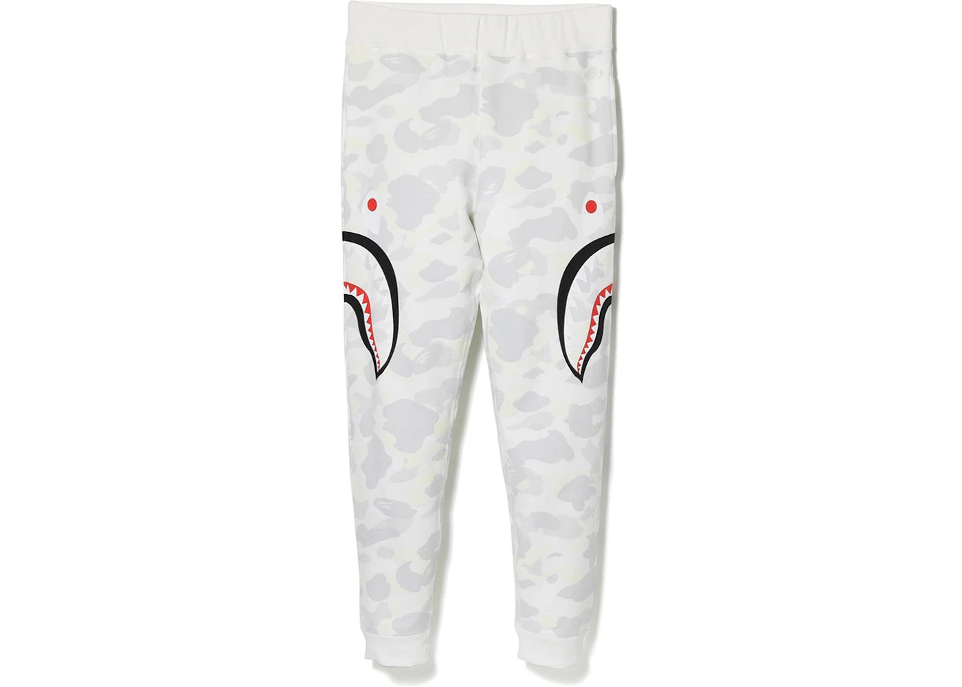 BAPE City Camo Side Shark Slim Sweat Pants White