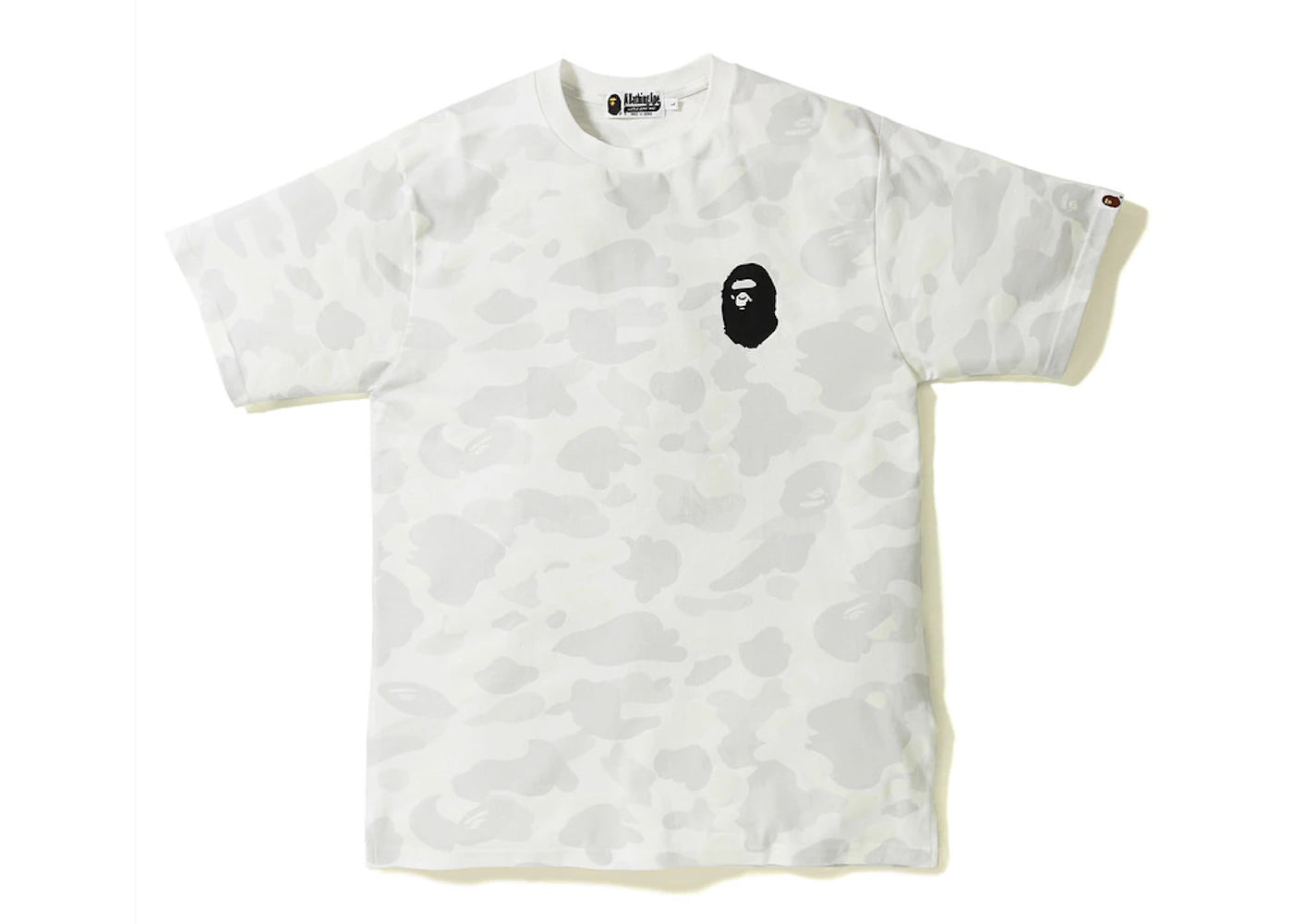 BAPE City Camo Side Slit Ape Head Tee White