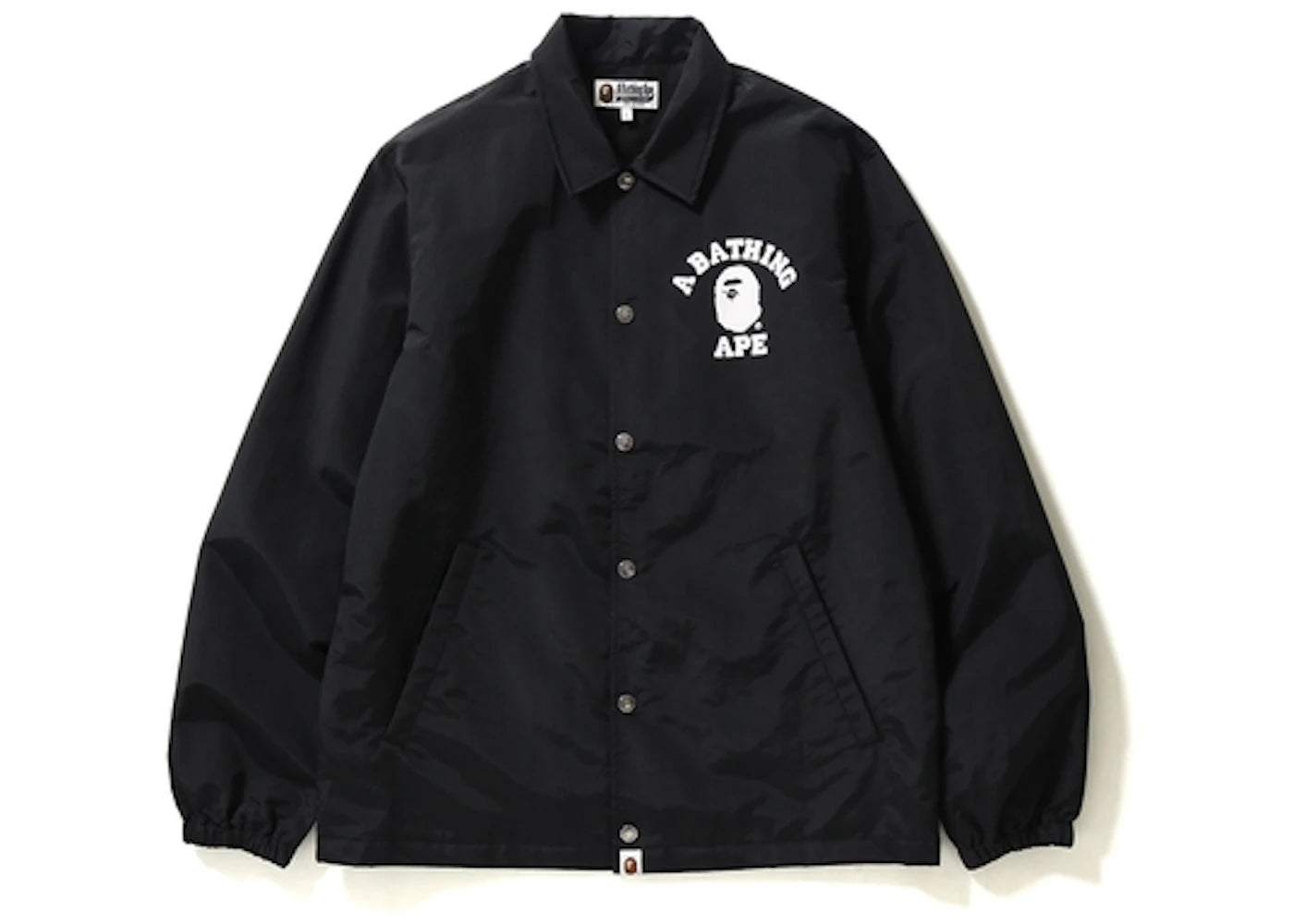 BAPE College Coach Jacket Black