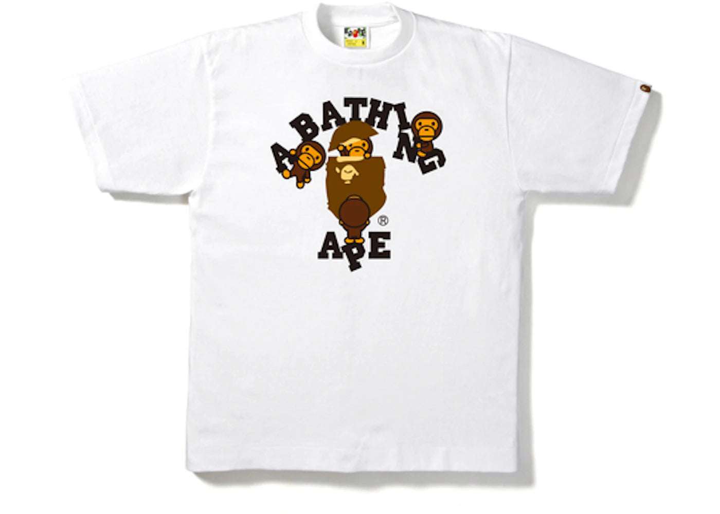 BAPE College Milo Tee White