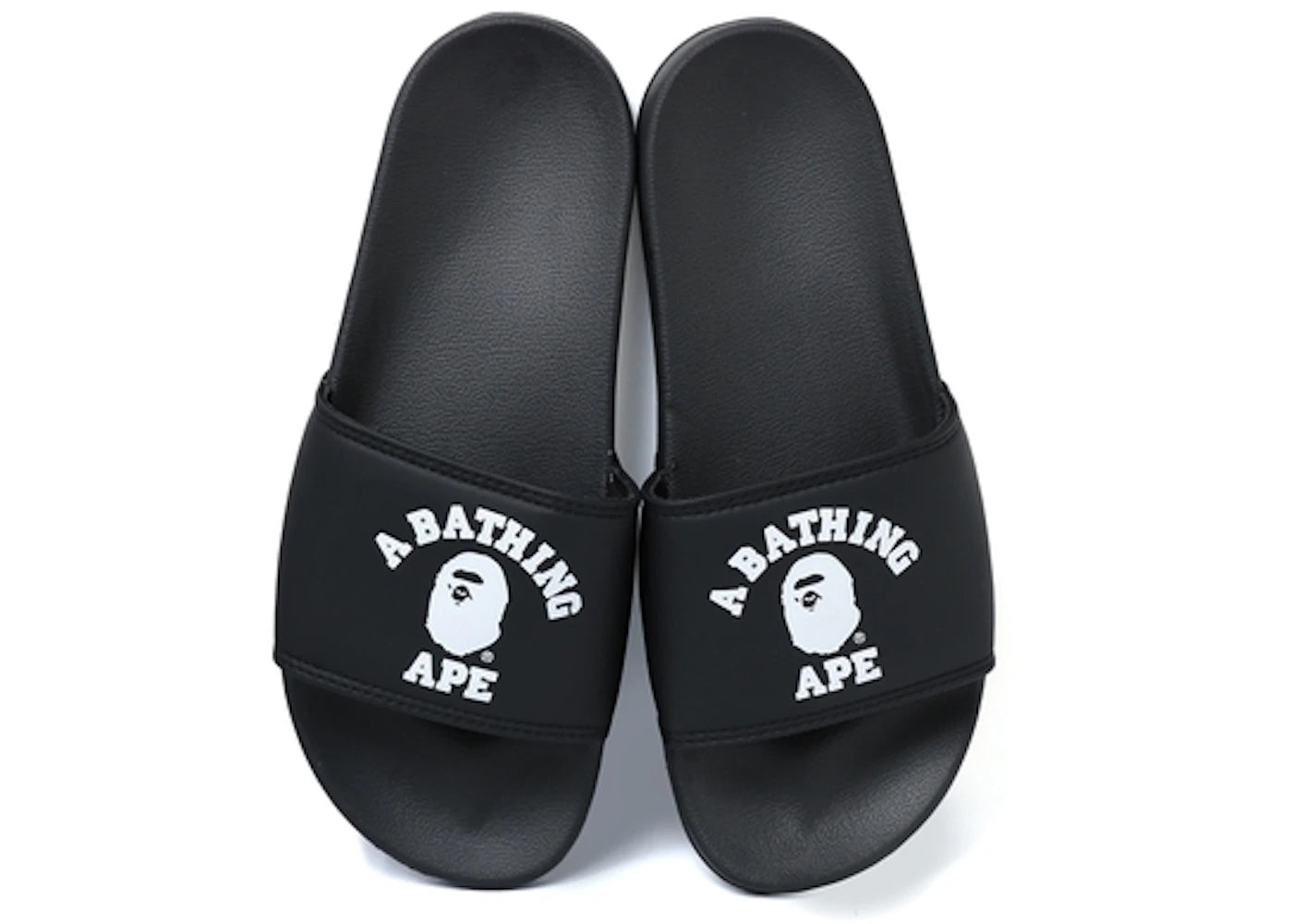 BAPE College Slide Sandals Black