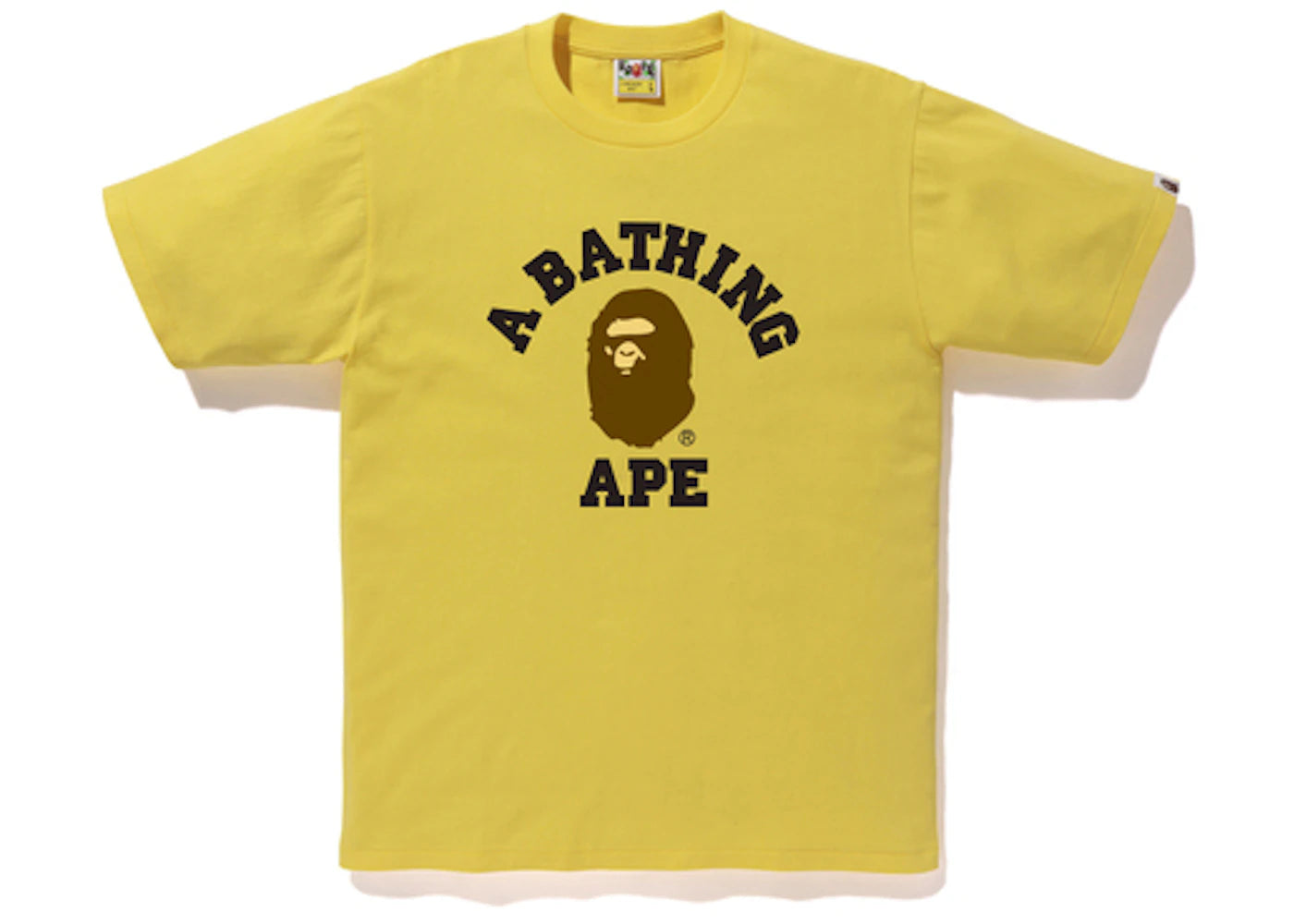 BAPE College Tee Yellow