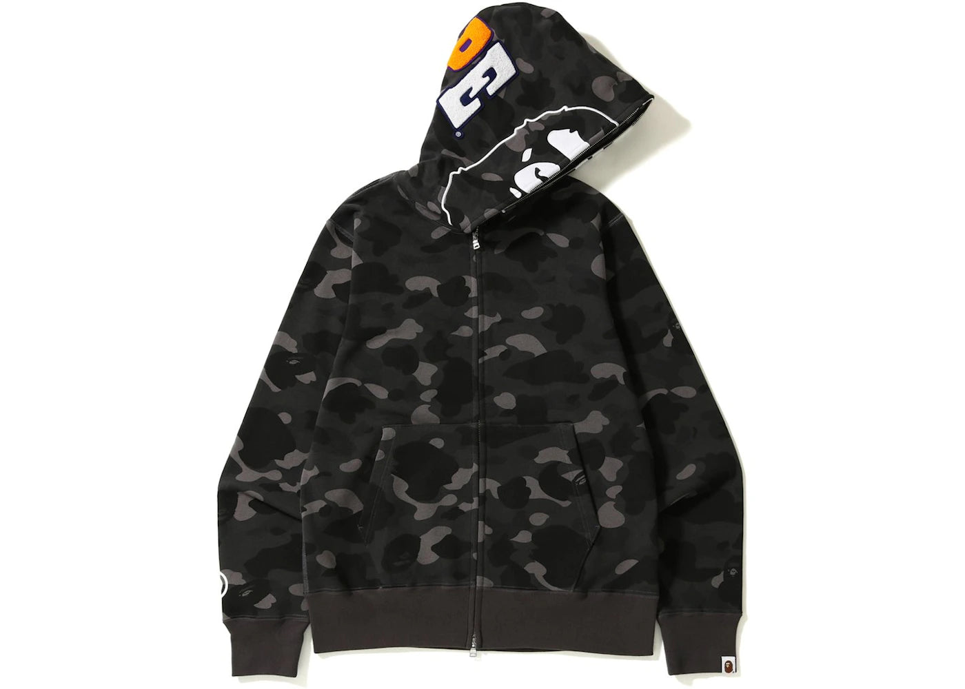 BAPE Color Camo 2nd Ape Hoodie Black