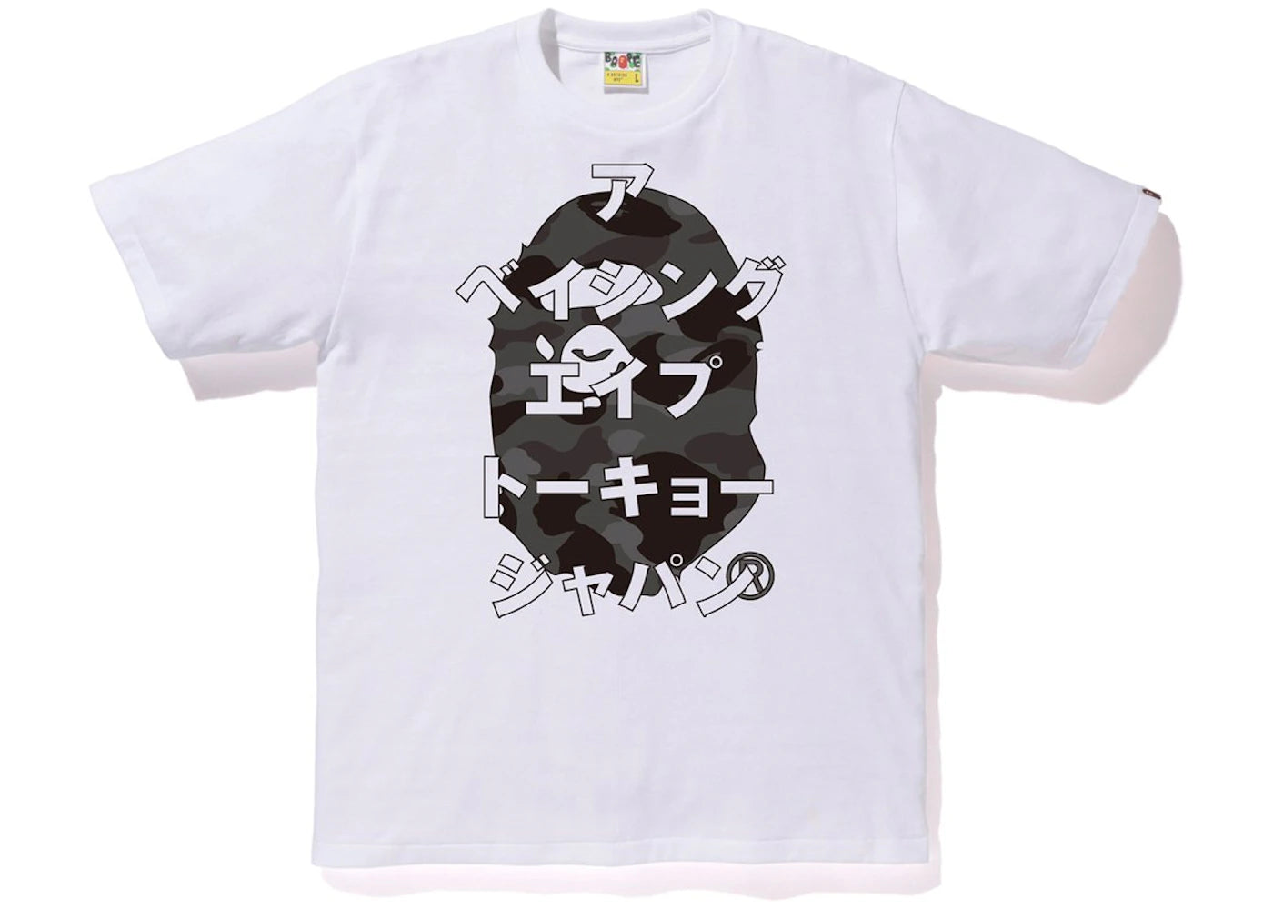 BAPE Color Camo Ape Head Katakana Tee White/Black