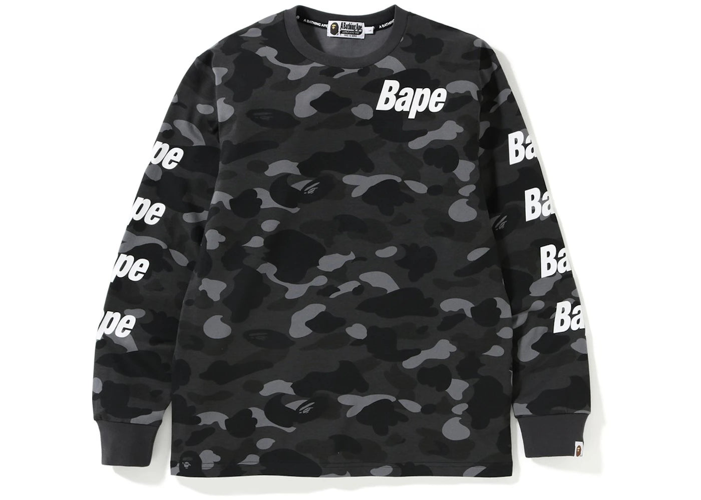 BAPE Color Camo Bape LS Tee Black