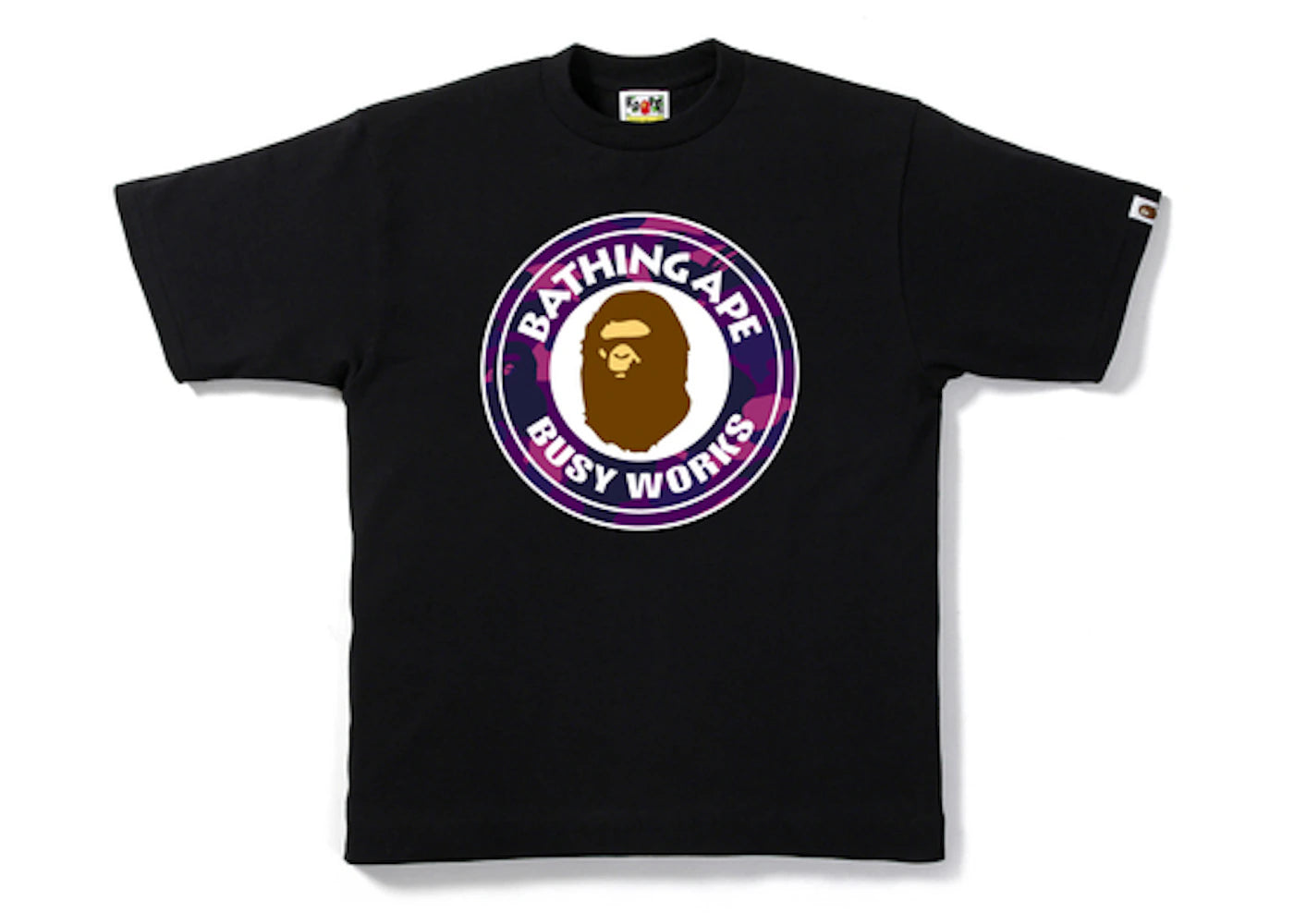 BAPE Color Camo Busy Works Tee Black/Purple