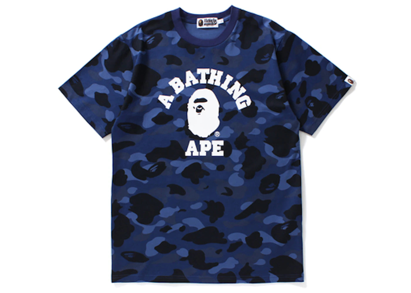 BAPE Color Camo College Tee Navy