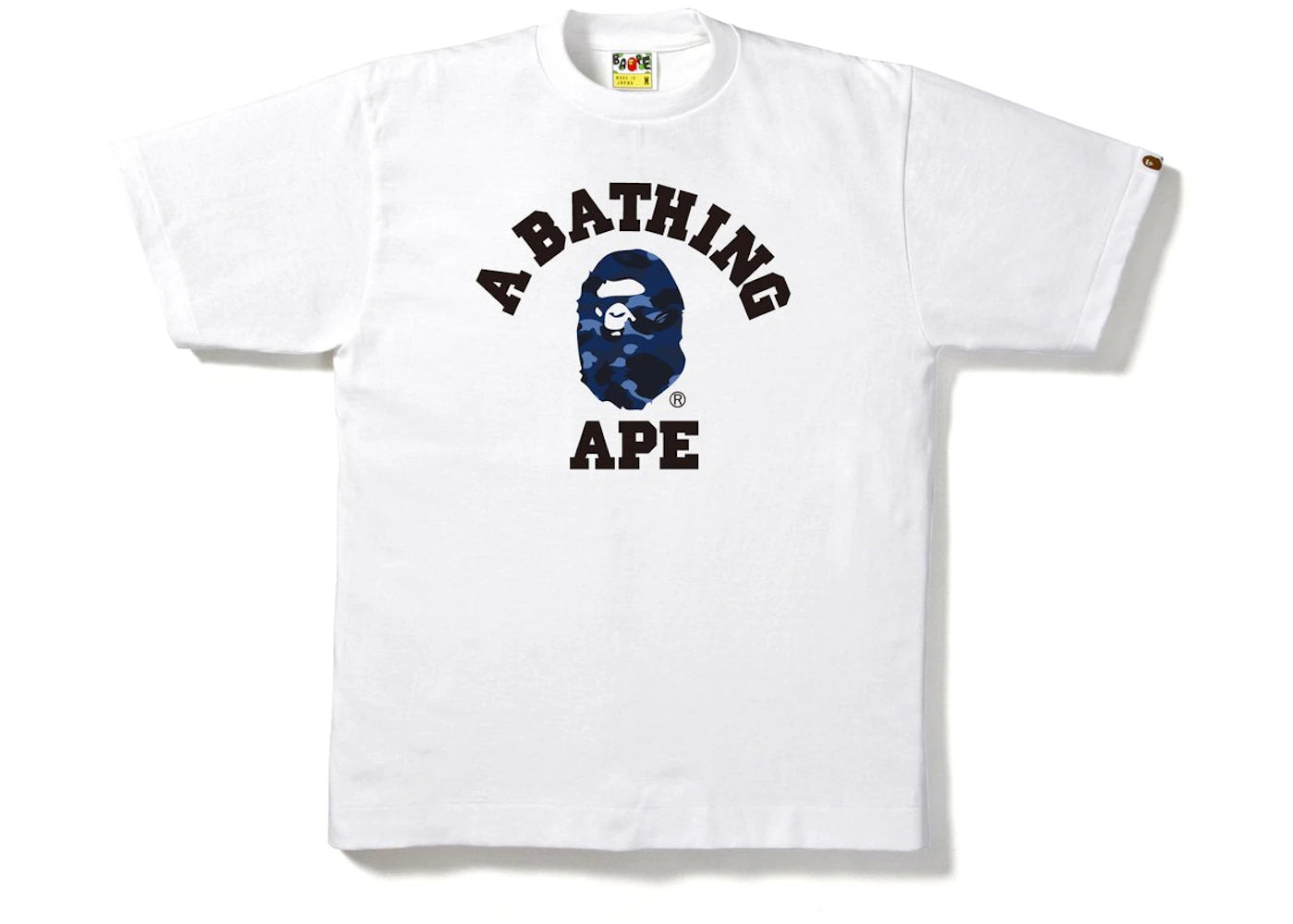 BAPE Color Camo College Tee Tee White/Navy