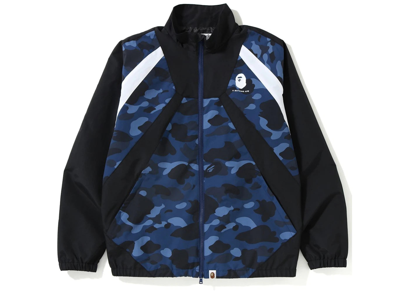 BAPE Color Camo Color Block Jacket Blue