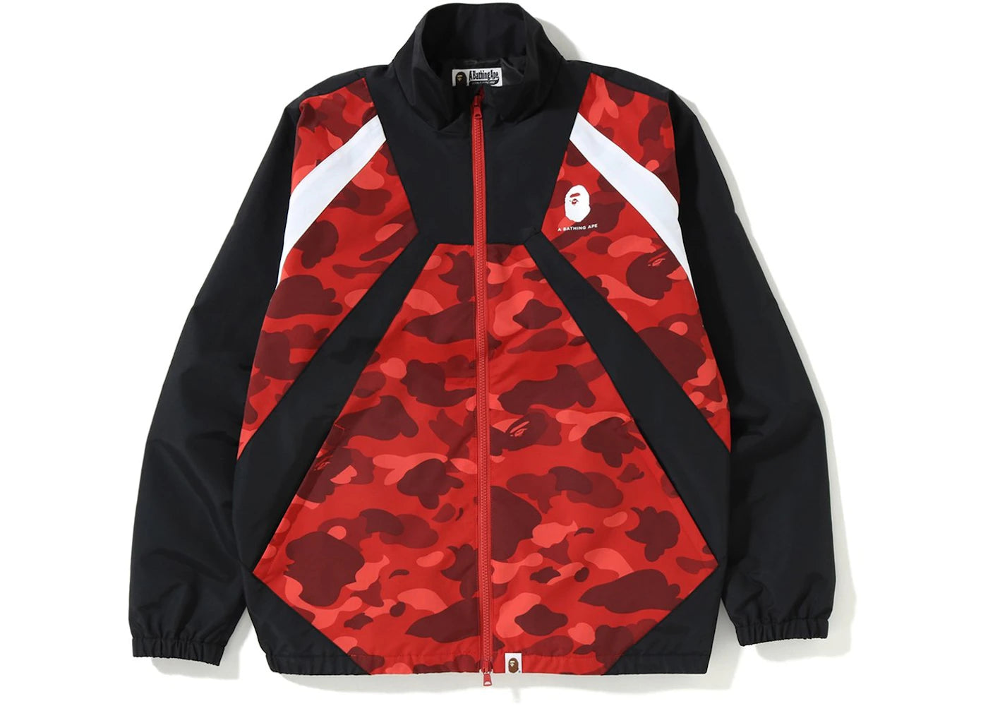 BAPE Color Camo Color Block Jacket Red