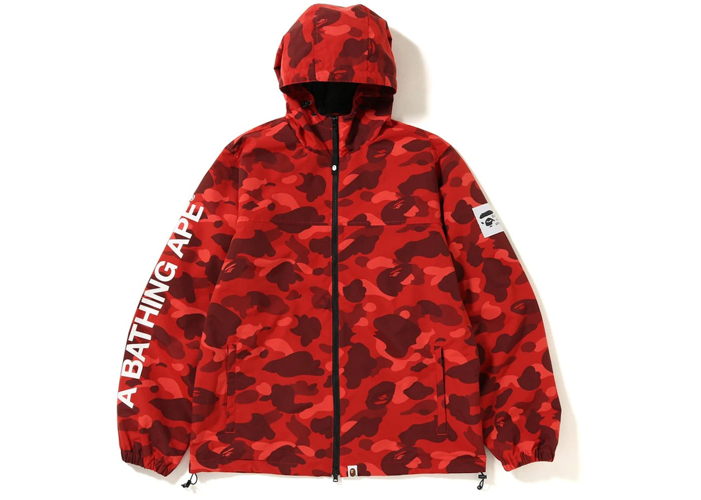 BAPE Color Camo Hoodie Jacket Red