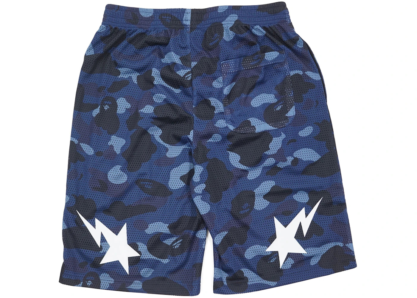 BAPE Color Camo Mesh Basketball Shorts Blue