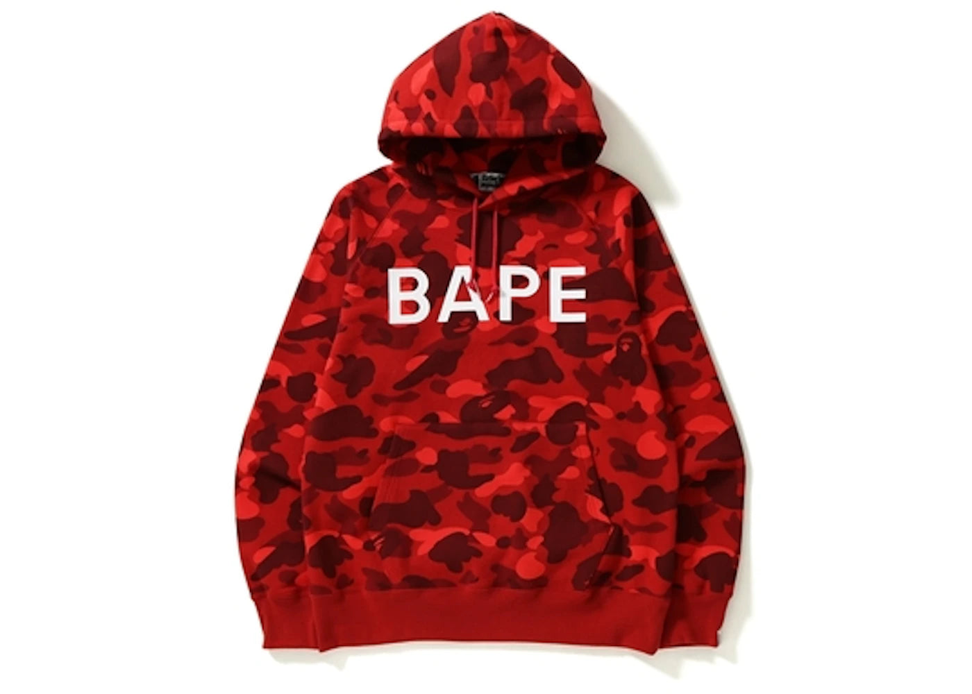 BAPE Color Camo Pullover Hoodie Red