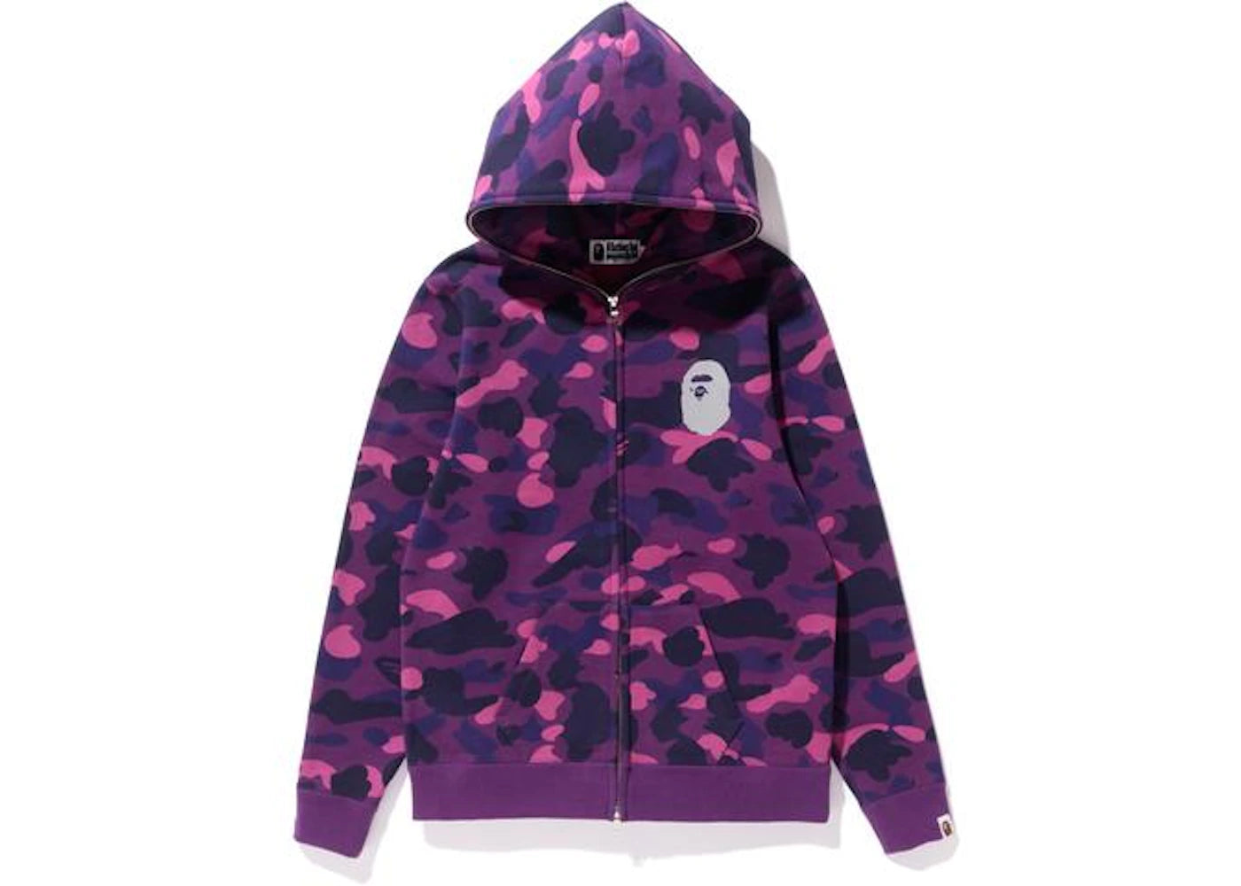 BAPE Color Camo Reflector Full Zip Hoodie (Ladies) Purple