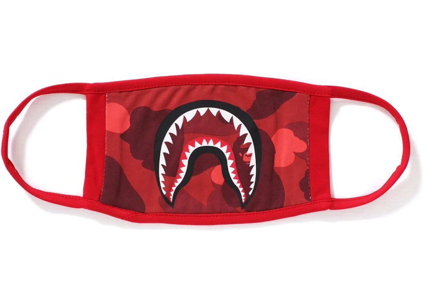 BAPE Color Camo Shark Mask Red