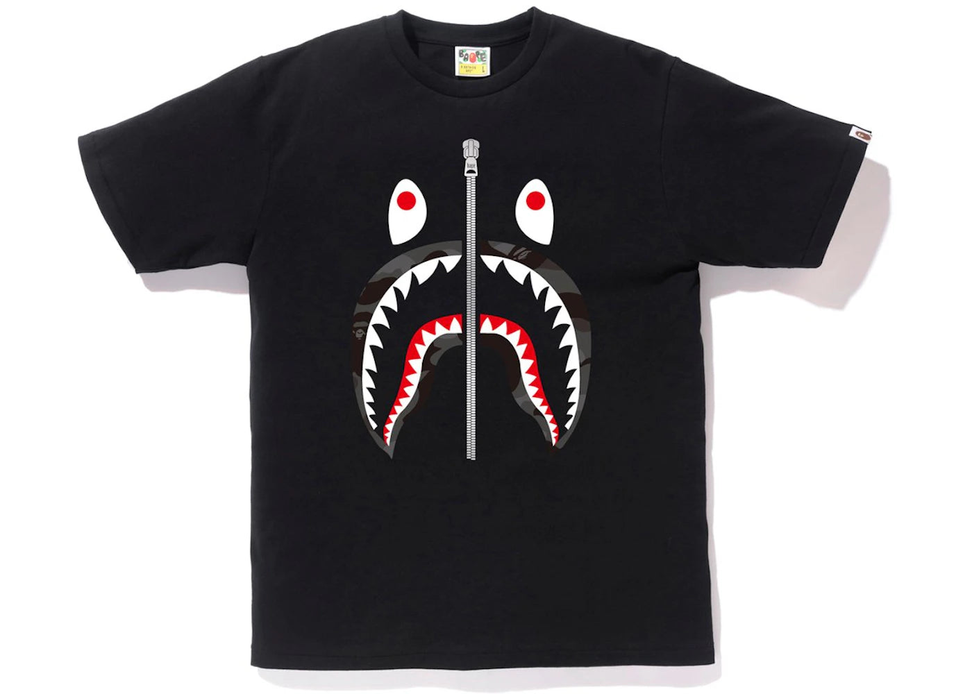 BAPE Color Camo Shark Tee Black/Black