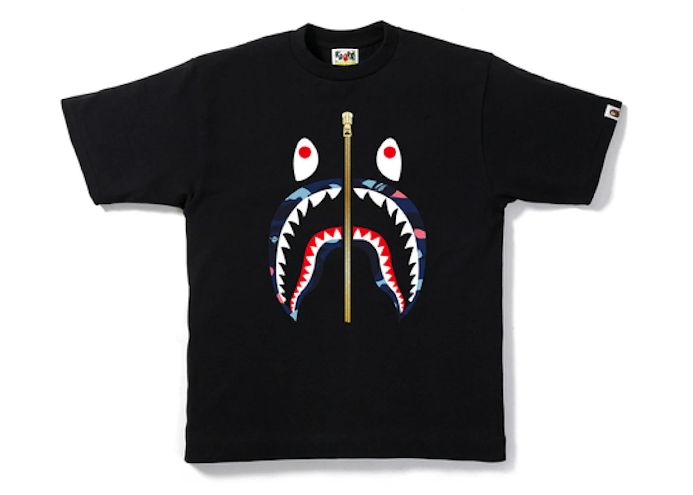 BAPE Color Camo Shark Tee Black/Blue