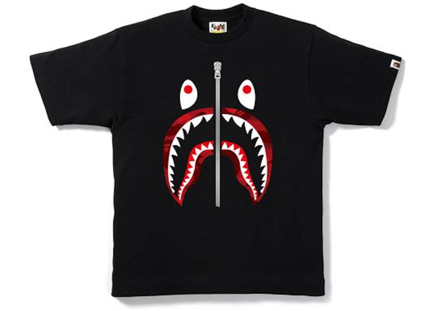BAPE Color Camo Shark Tee Black/Red