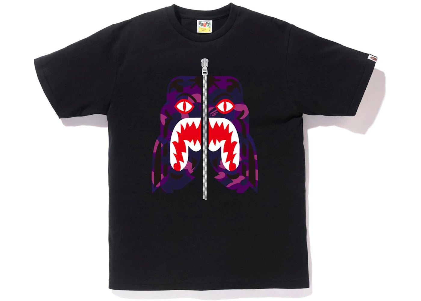 BAPE Color Camo Tiger Tee Black/Purple