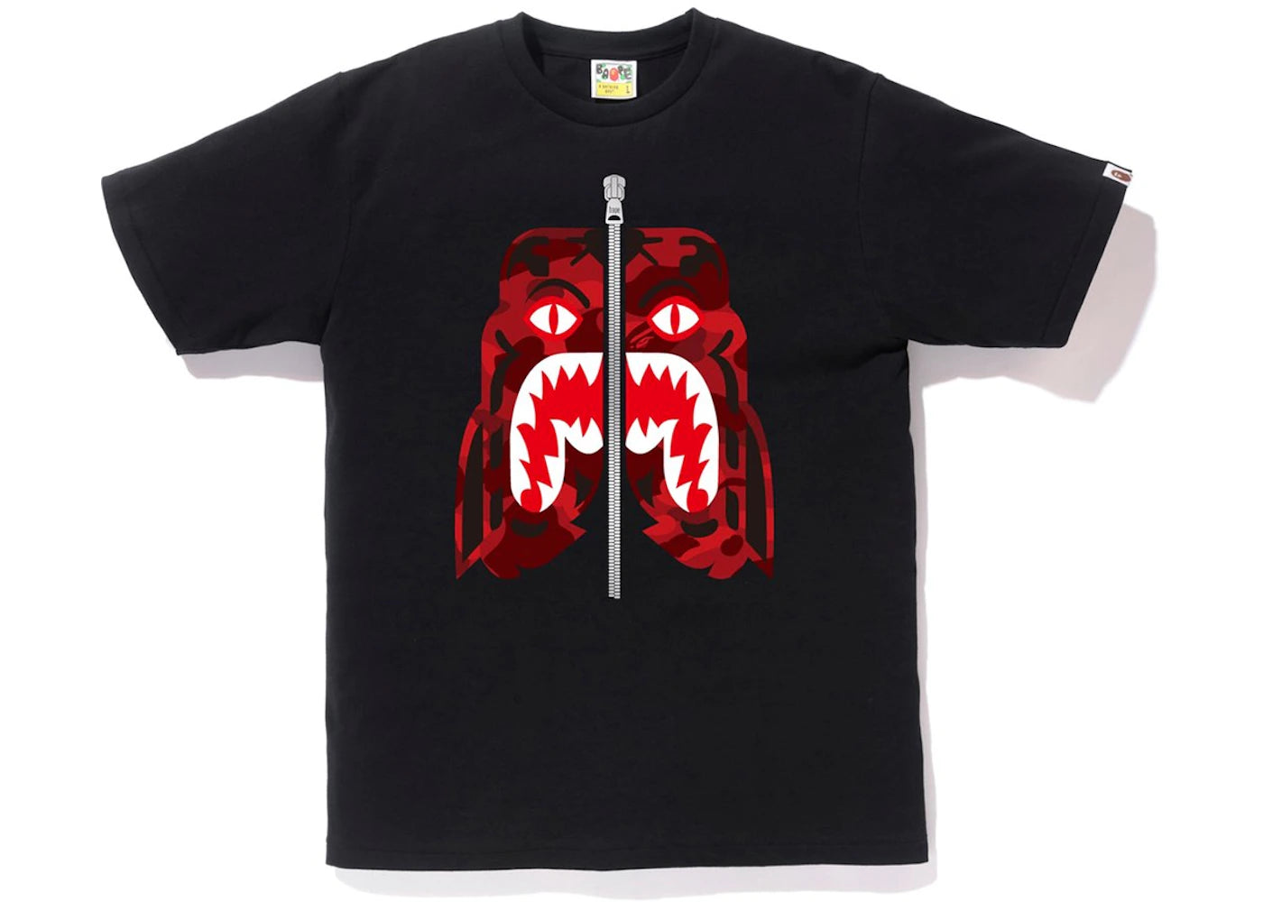 BAPE Color Camo Tiger Tee Black/Red