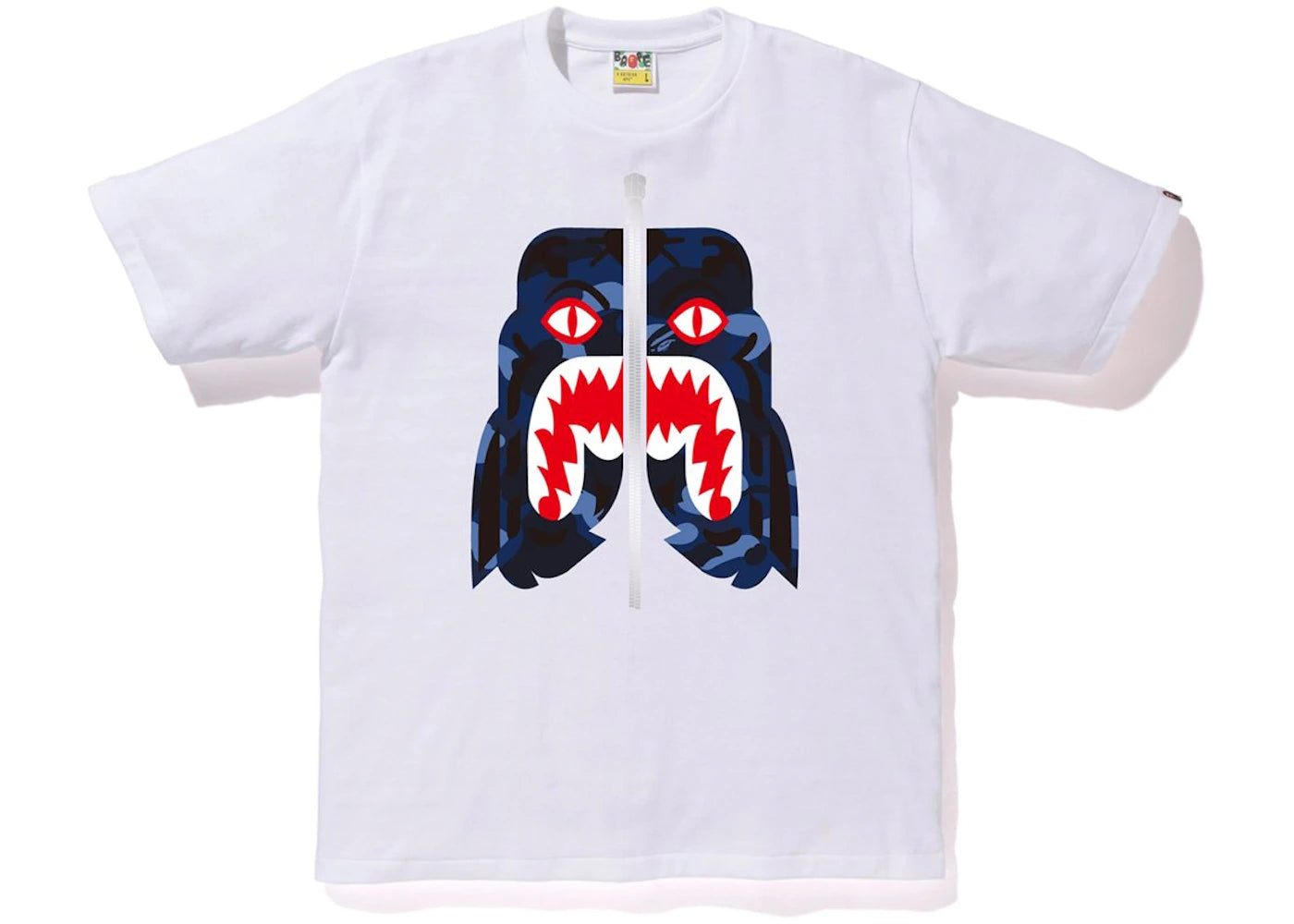 BAPE Color Camo Tiger Tee White/Blue