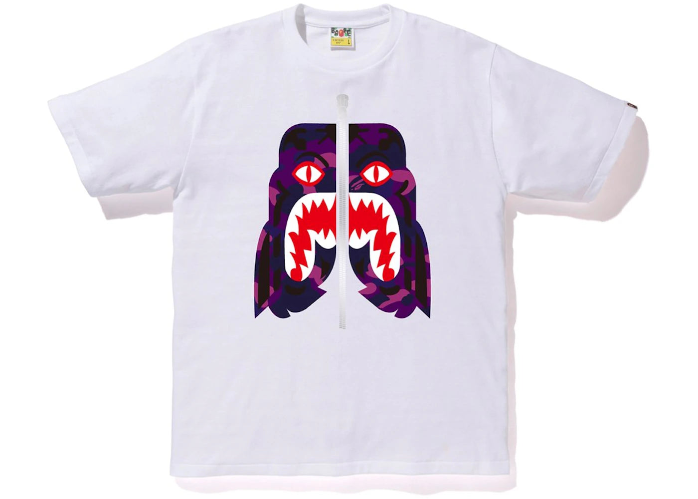 BAPE Color Camo Tiger Tee White/Purple